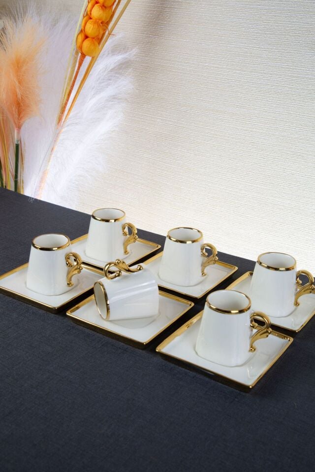12 PARÇA GOLD DETAYLI KAHVE FİNCAN SETİ