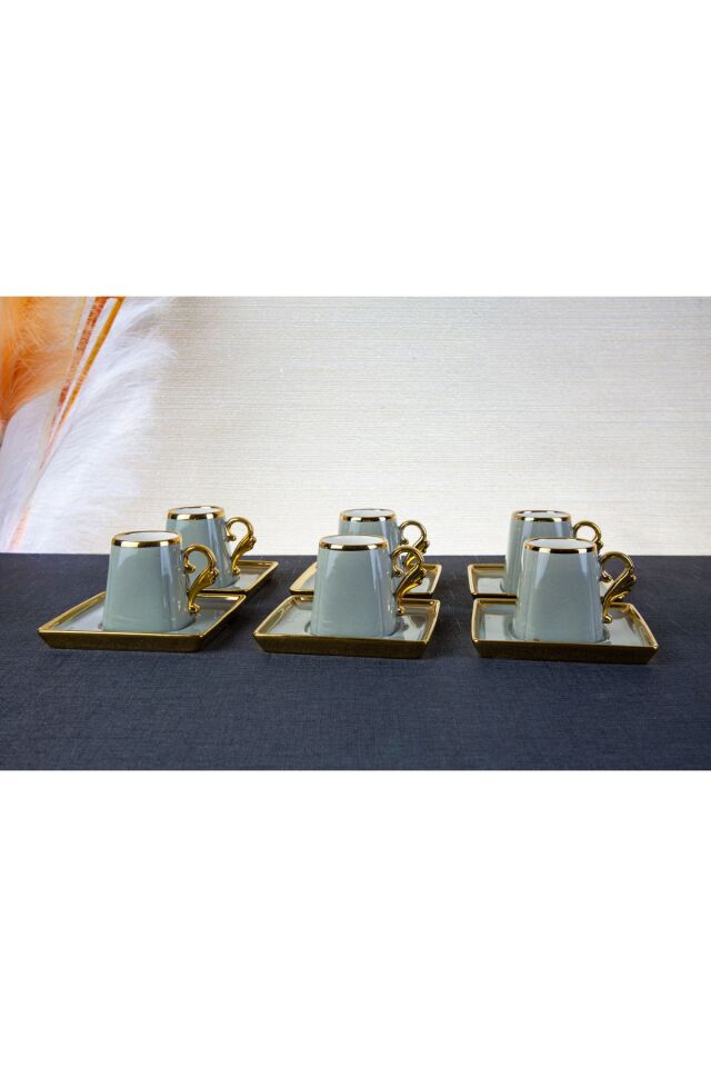 12 PARÇA GOLD DETAYLI KAHVE FİNCAN SETİ